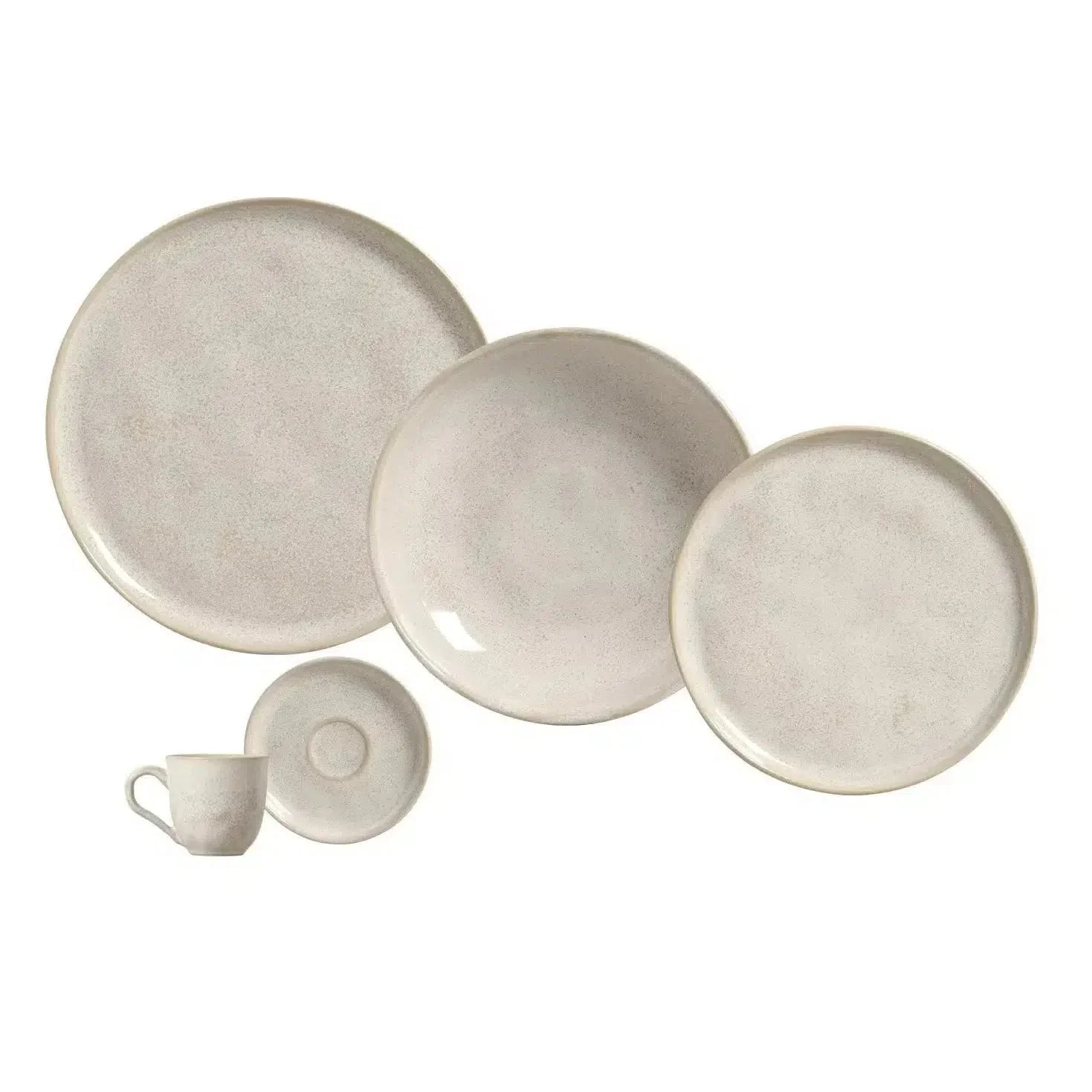 Aparelho de Jantar Orgânico White Latte - Serve 06 pessoas