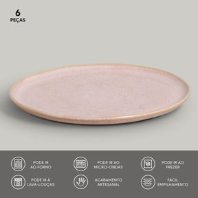 Coleção Cores Radiantes - Aparelho de Jantar - Serve 06 pessoas