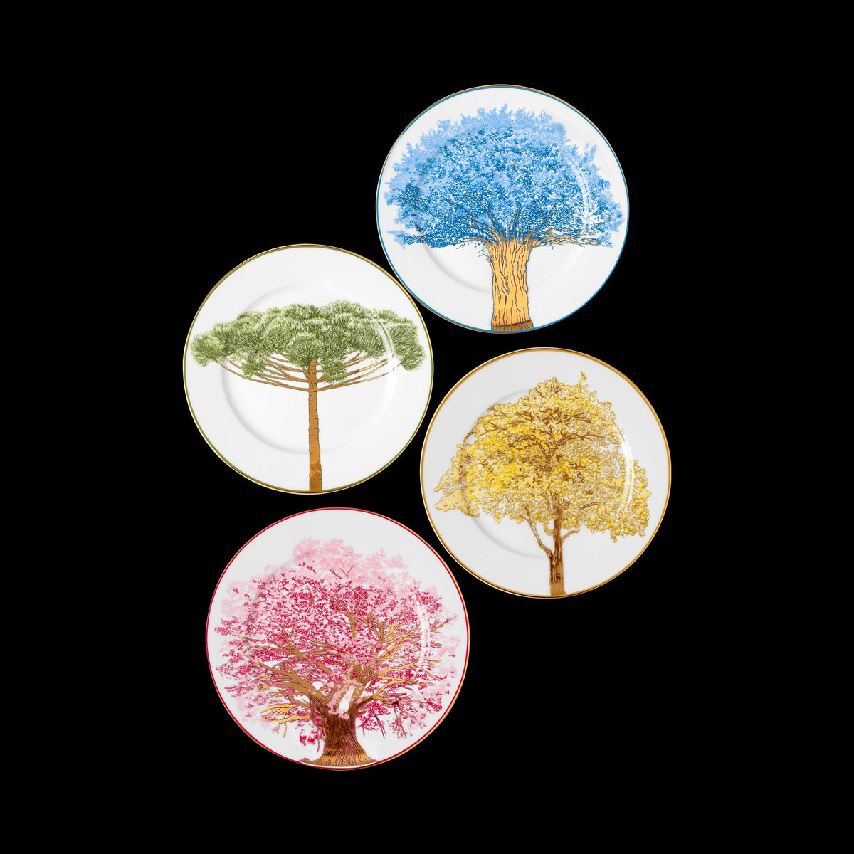 Linha Mesa Posta Brasil FLORES VERDES - Serve 06 pessoas (Pré-venda)